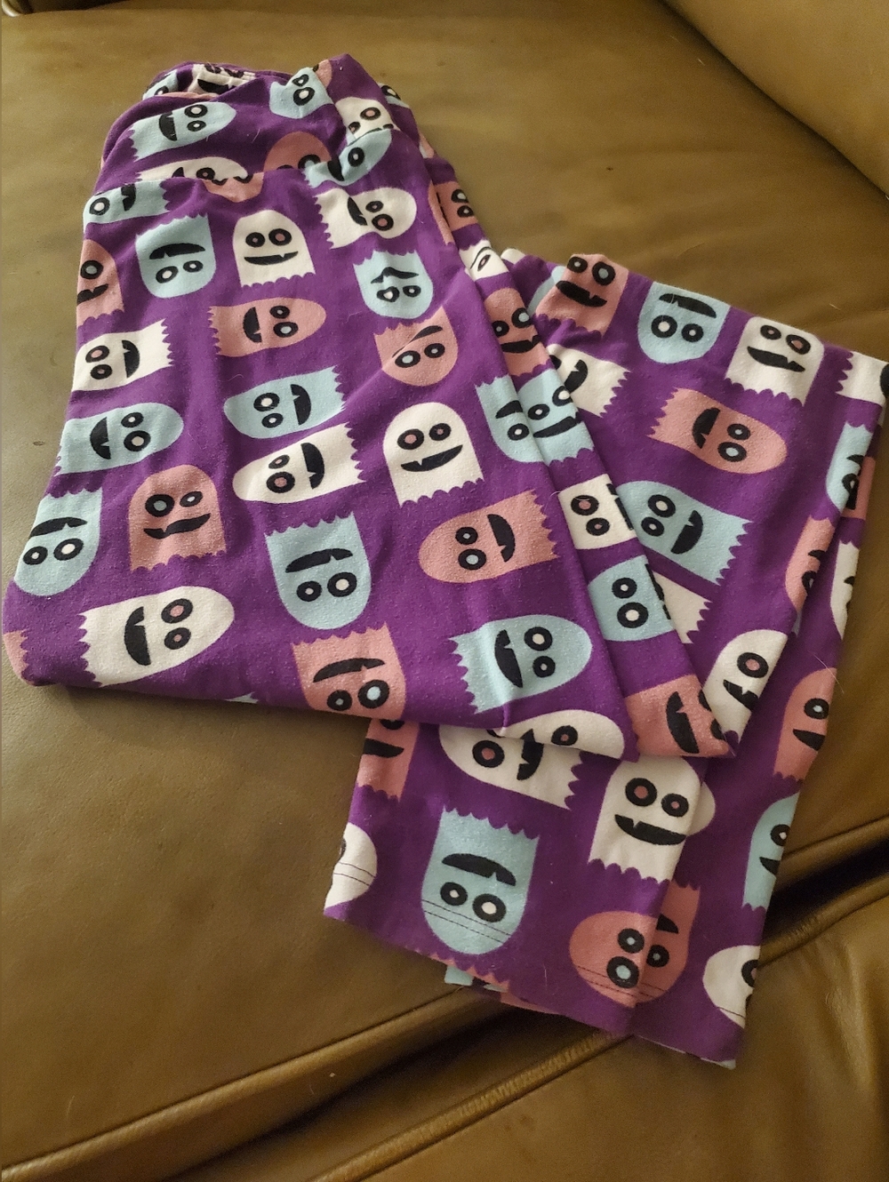 Lularoe Leggings Ghost Pac Man Print Womens One Size
